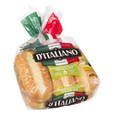 D'Italiano Brizzolio Extra Soft Trés Moelleux 6 Sausage Buns