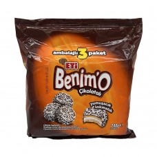 Eti Benim’o Çikolatalı Marshmallow ve Bisküvi 3'lü paket 240g